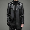 Autumn And Winter Genuine Leather Coat Men Clothing Winter New Thick Warm Sheepskin Jacket Casual Large Size Men's Trench