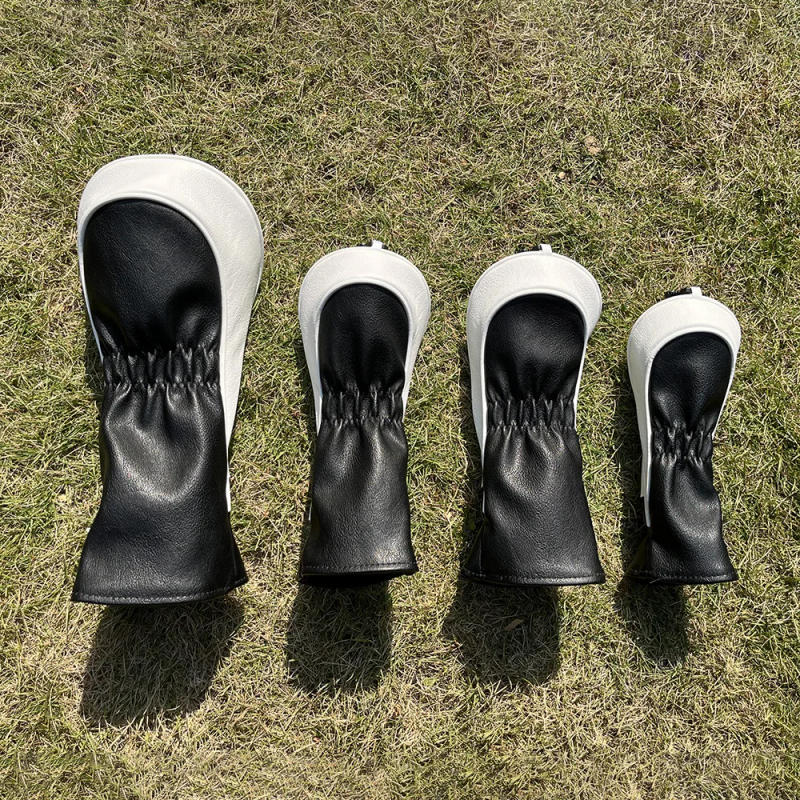 Description Picture 3 of item1pc/4pcs Small Tree Pattern Golf Club Head Cover, For Driver Fairway Wood Hybrid, Pu Leather Golf Accessory for Club