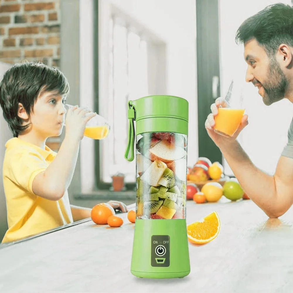 Description Picture 2 of itemPortable Juicer,4 Blades Smoothie Blender,Ice Machine for Drinkware,USB Rechargeable,Complementary Food Mixer for Juice Shake