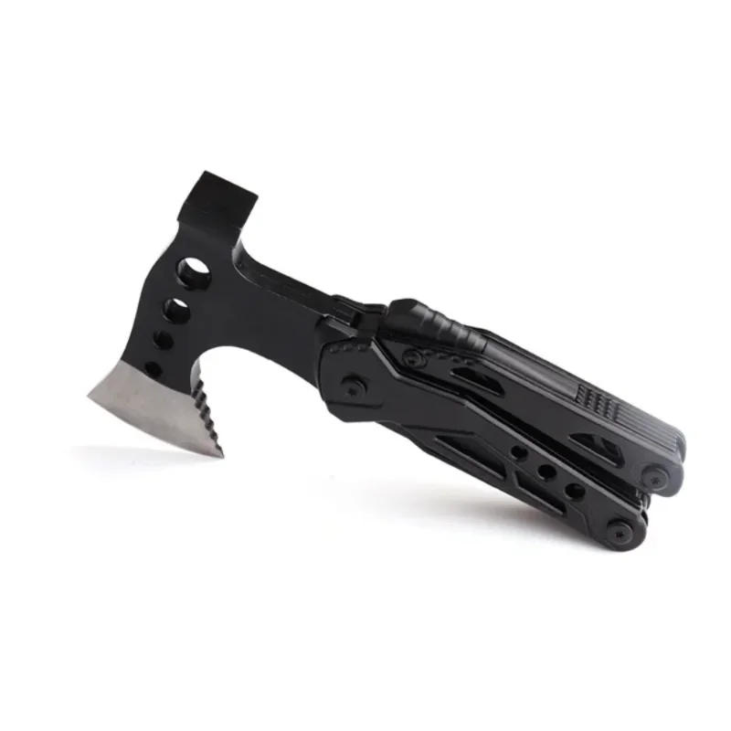 Description Picture 4 of itemMultifunctional Axe Survival Axe Portable Fold Pliers Pocket Knife Pliers MultiTool Camping Ax Hammer Outdoor Escape Tool