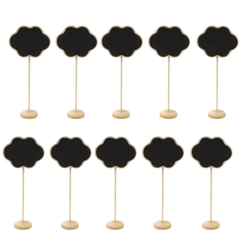 Description Picture 2 of itemWedding Blackboard Mini Wooden Chalkboard Message Sign Food Buffet Labels For Wedding Birthday Party Table Decoration Place Card