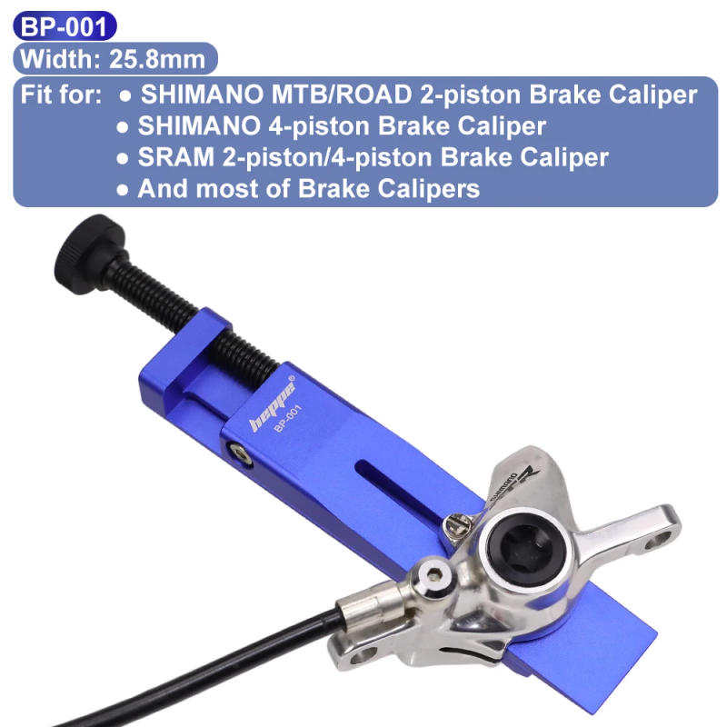 Description Picture 6 of itemHEPPE Bicycle Caliper Piston Resetting Tool Bike Caliper Piston Press Tool for 2-Piston 4-Piston SHIMANO/SRAM Brake Caliper