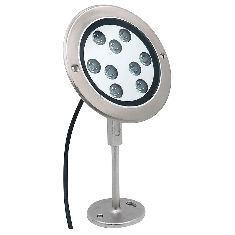 Description Picture 2 of item316L Stainless Steel DC10-30V Waterproof IP68 Led Underwater Light For Wharf Pool Swimming Pool Aquarium Underwater Applications