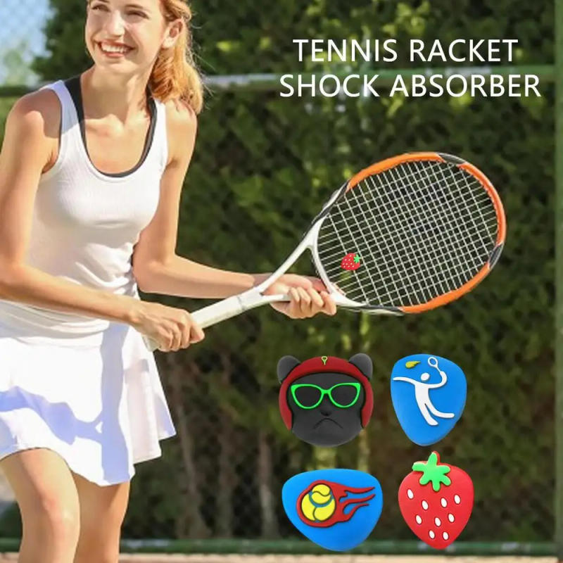 Description Picture 3 of itemTennis Racket Shock Absorbers Vibration Dampeners Durable Anti-vibration Silicone Cartoon Strawberry Tennis Accessories