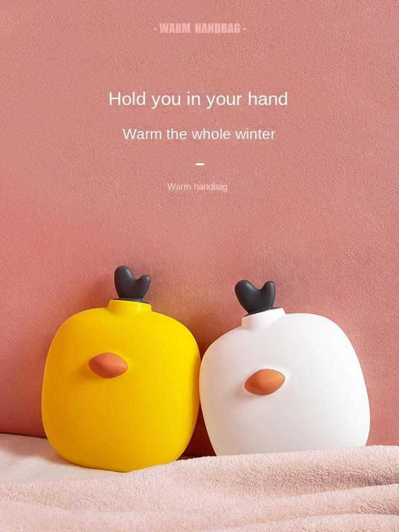 Description Picture 4 of itemMini Silicone Hot Water Bottle Water Injection Small Female Student Warm Belly Cute Portable Portable Warm Baby Warm Water Bag