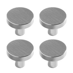4pcs Round Cabinet Pulls Drawer Handle Single Hole Metal Handle Modern Minimalist  Aluminum Handle Furniture Hardware