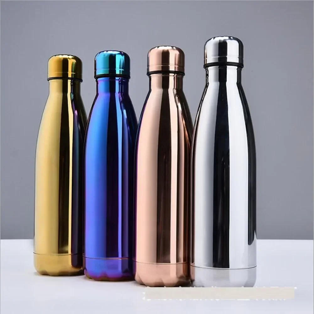 Description Picture 2 of item500ml Double-Wall Insulated Vacuum Flask Stainless Steel Thermos Cola Water Beer Outdoors Sport Water Bottle