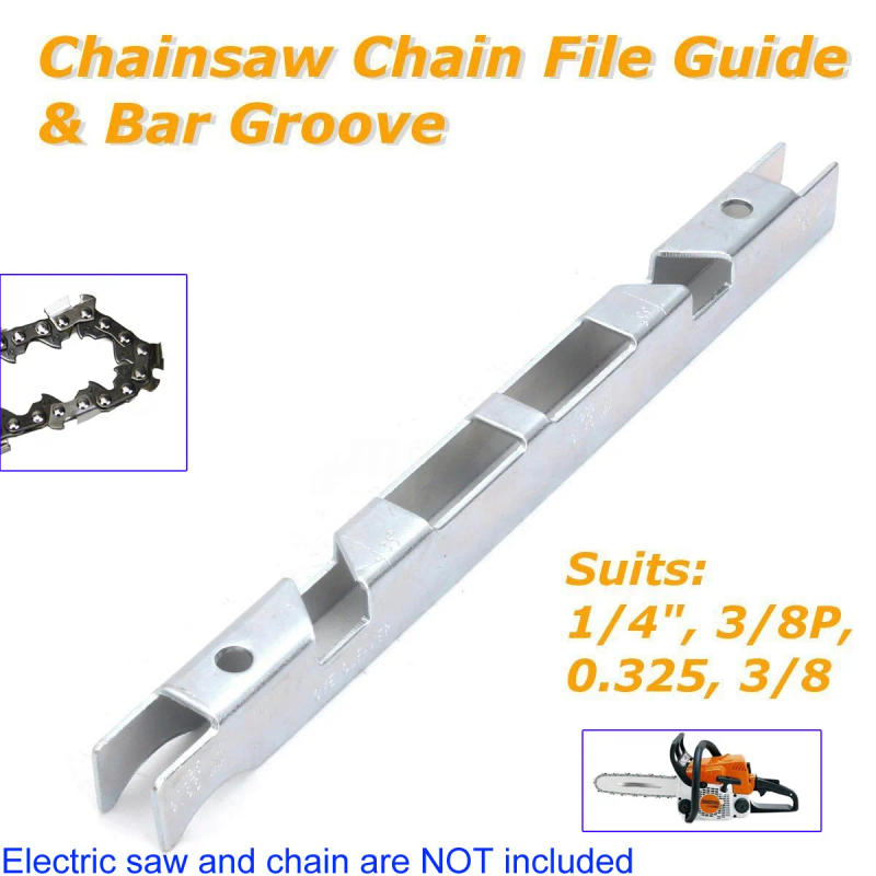 Description Picture 4 of itemChainsaw Chain Depth Gauge Guide Bar Groove 150x10x16mm For 1/4" 3/8" P 0.325" Chain Saws Part Woodworking Sharpening Tools