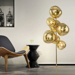 Nordic Creative 7-lampshade LED floor lamp E27 sofa art decoration atmosphere indoor lighting fixture living room floor lamp