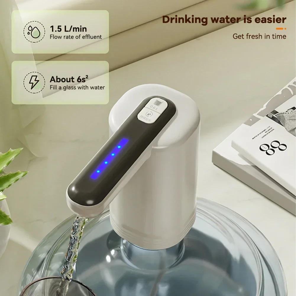 Description Picture 4 of itemPortable Automatic Water Dispenser with USB Charging Powerful Switch Pump for Home Kitchen Office Use - Water Gallon Bottle