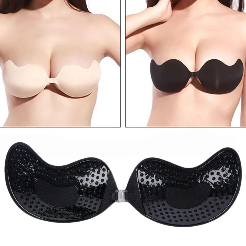 Description Picture 5 of itemInvisible Strapless Adhesive Stick Bra Strapless Push Up Bras Women Lingerie Seamless Silicone Nipple Covers Bralette Underwear