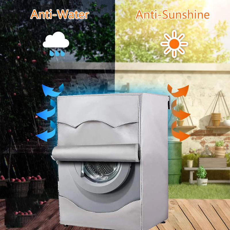 Description Picture 5 of itemWashing Machine Cover, 210D Heavy Duty Oxford Waterproof Washer and Dryer Cover Dust Cover