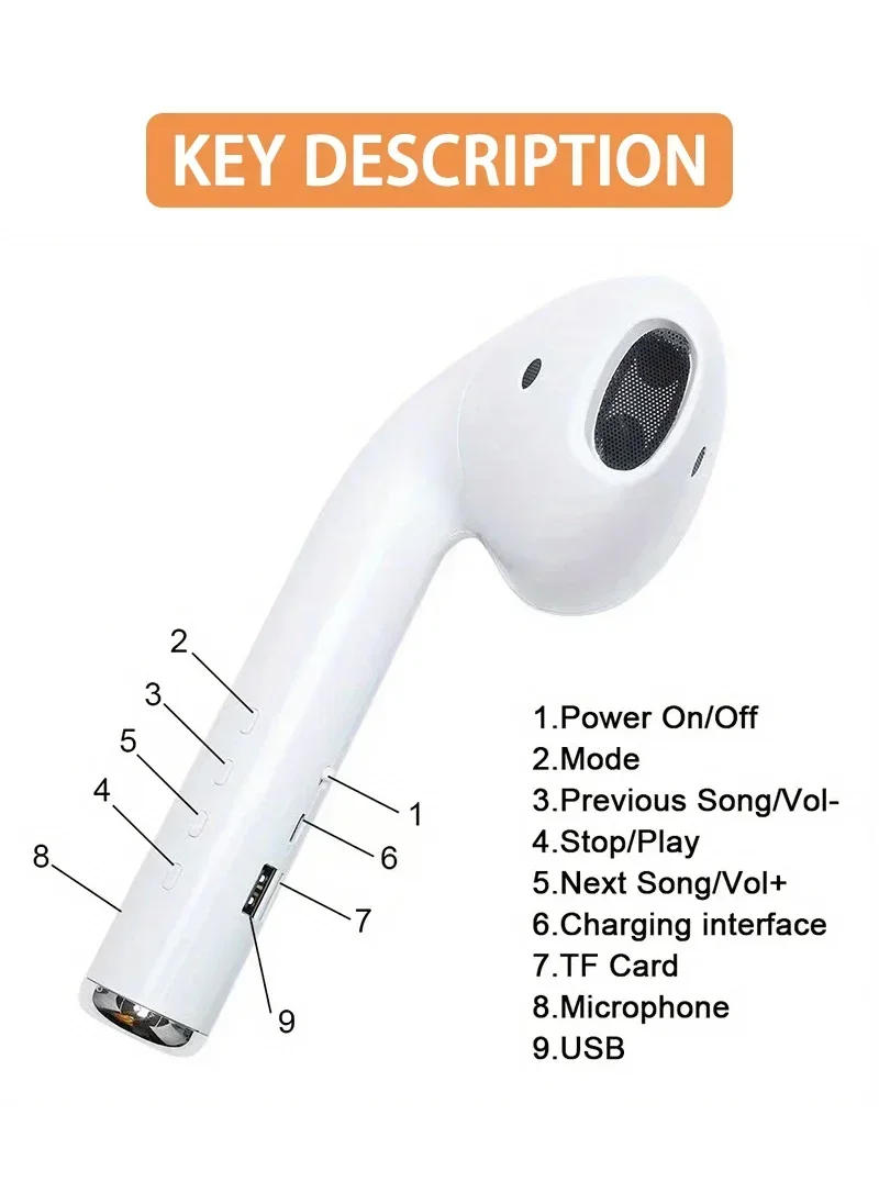 Description Picture 5 of itemWireless Bluetooth Speaker Deep Bass Portable Outdoor Speaker with TF Card Charging Box IPX5 Waterproof Birthday Gift