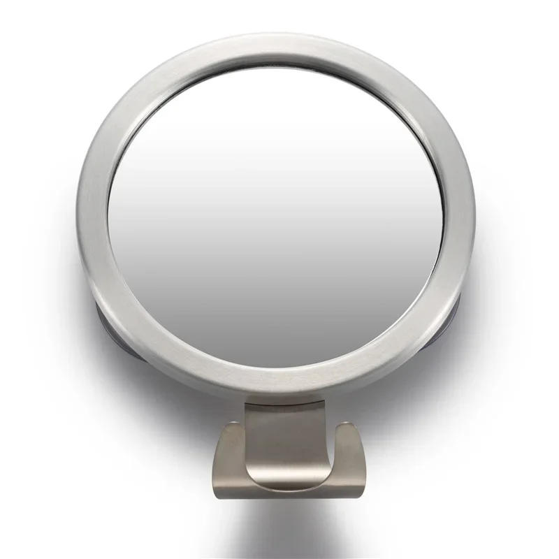 Description Picture 4 of itemStainless Steel Anti Fog Shower Mirror Bathroom Shaving Mirror wall Vanity Makeup Mirror Bathroom Supplies With Suction Cup Hook