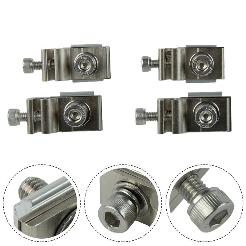 Description Picture 4 of itemSolar Panel Mounted Grounding Clip Solar PV Mounting System Ground Lug Standard Grounding Clip Buckle Terminal Bracket