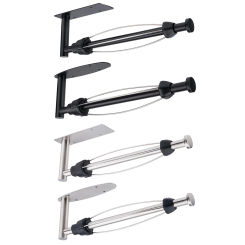 Paper Towel Rack Stainless Steel Paper Towel Holder Organizer with Damping Effect Rust-proof Home Kitchen Paper Holder
