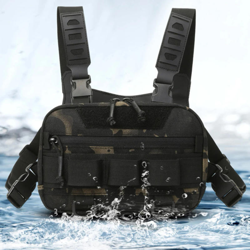 Description Picture 6 of itemFishing Chest Bag Men's Tactical Bags Chest Rig Packs Molle Nylon Climbing Camping Backpacks Outdoor Travel Vest anny Pack