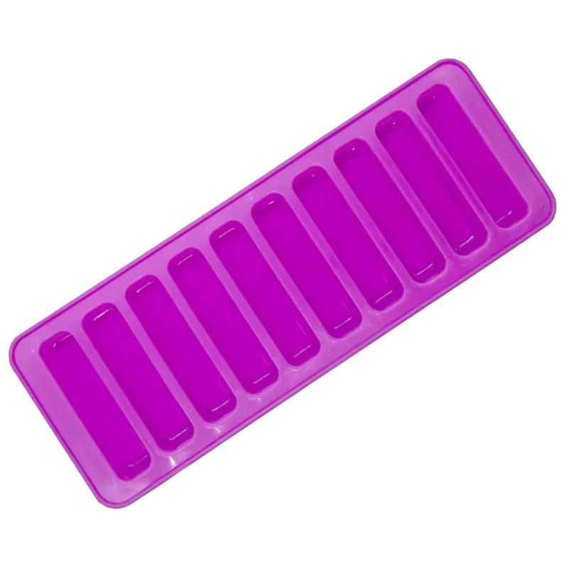 Description Picture 3 of item10 Holes Silicone Forms Long Strip Finger Biscuit Silicone Mold Oven Cake Puff Ice Cube Mould Tray Bakeware DIY Baking Tools