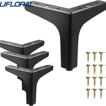 4pcs Modern furniture legs metal gold Black Iron Sofa Feet for Table Bed Chair Desk Dresser Cabinet support Furniture Hardware