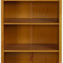 6 Shelf Bookcase Solid Wood 72 inch Tall Adjustable Shelving Closed Back Display Bookshelf for Living Room Bedroom Home