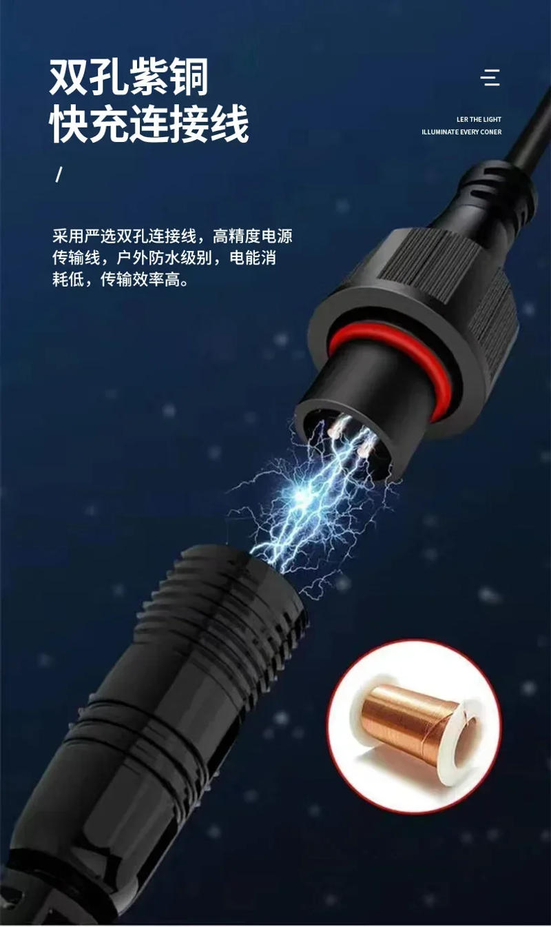 Description Picture 6 of item54-362LED Solar Flood Lights Remote Control Solar Powered Spotlight Outdoor Waterproof IP67 Villa Street Light Adjustable Angle