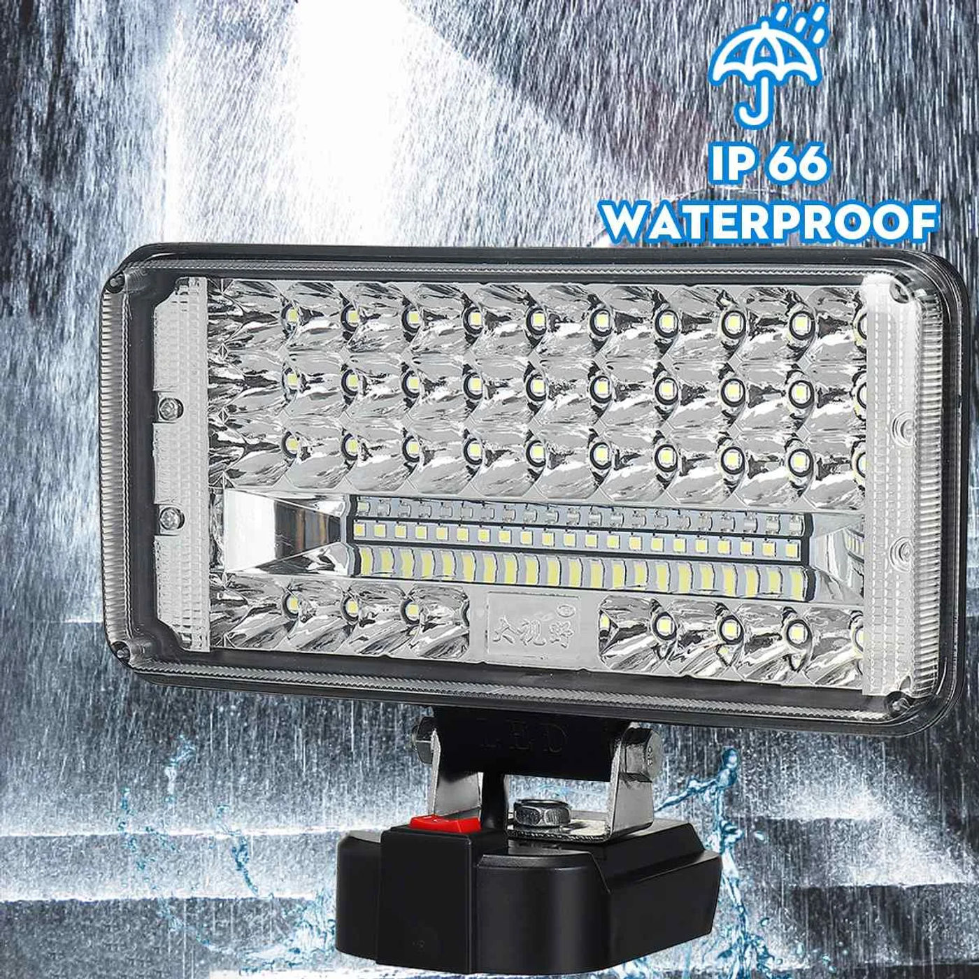 Description Picture 6 of item500W/300W/200W/100W Outdoor LED Working Light Large Power High Brightness Portable Spotlights For Makitaa 18 V battery