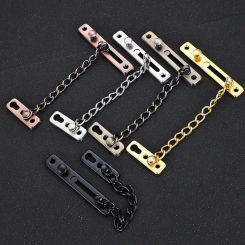Durable Stainless Steel Door Chain Lock Anti-theft Security Lock Chain Sliding Fastener Hardware Accessories
