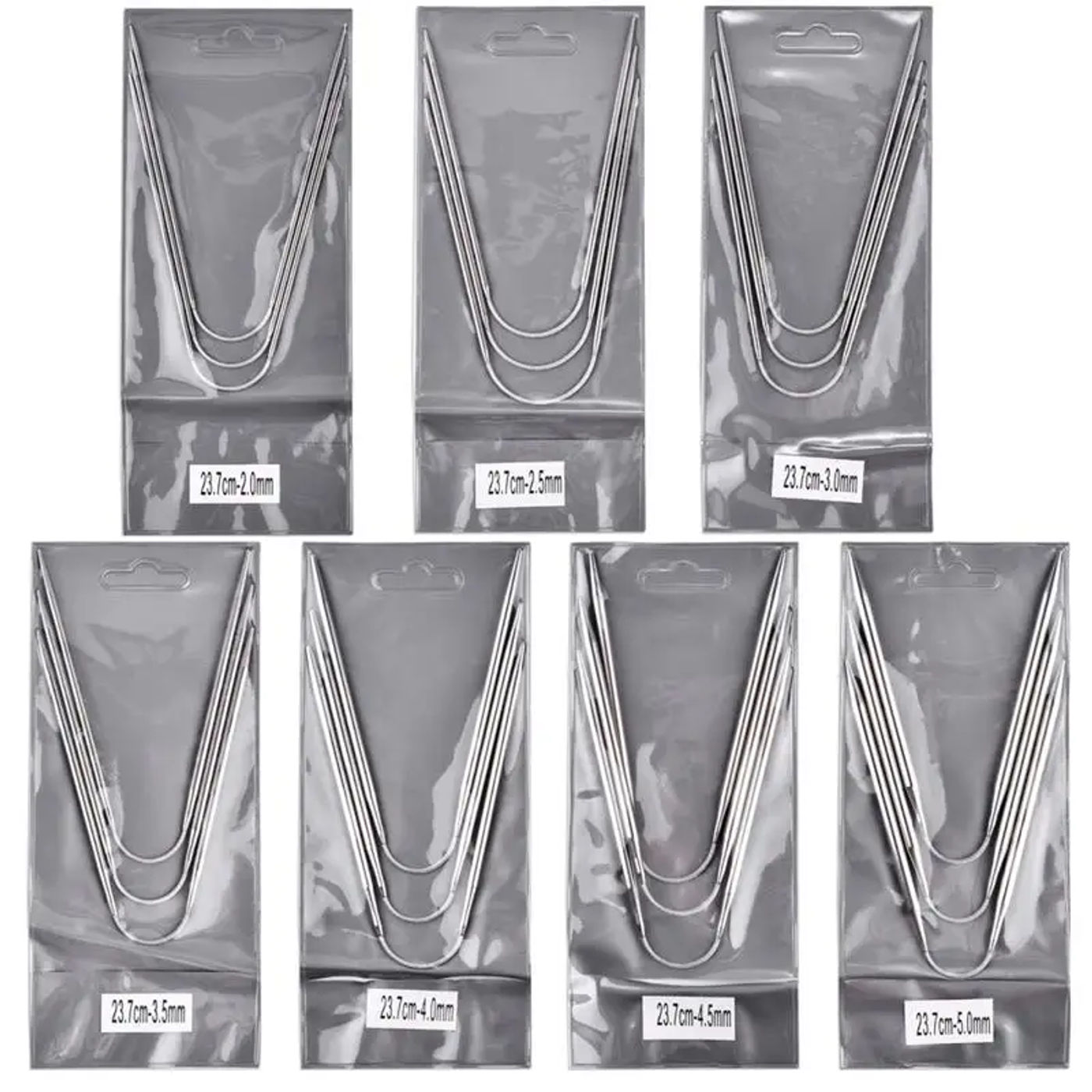 Description Picture 3 of itemCircular Knit Needles 3pcs Knitting Metal Cable Circular Knitting Needles Set Knitting For Babies Sleeves Socks Accessories