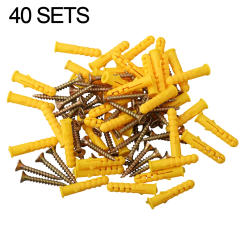 40pcs Self-tapping Screws Kit Stainless Steels Tool Expansion Screws M6×30 Wall Anchors And Screws For Drywall Fixation Bolt Set