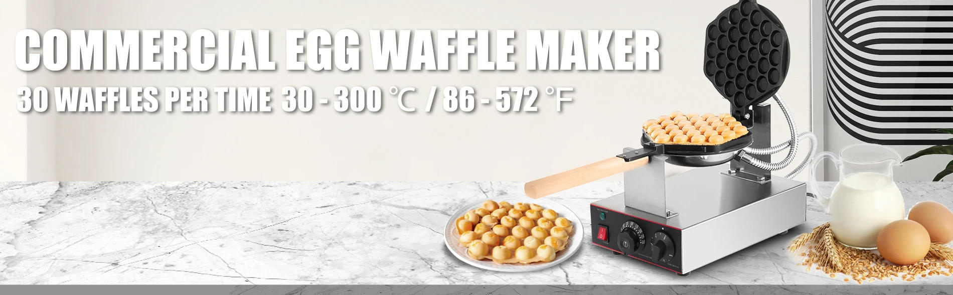 Description Picture 2 of itemEgg Bubble Electric Waffle Maker Nonstick Waffle Making Machine Home Appliance Gaufriers Baking Snack Gaufres Waffle Irons