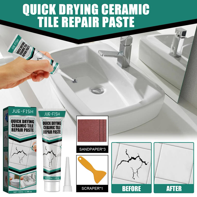 Description Picture 6 of itemPractical Floor Tile Repair Cream Environmentally Universal Ceramic Crack Paste Waterproof Adhesive Set for Floor Wall Tile