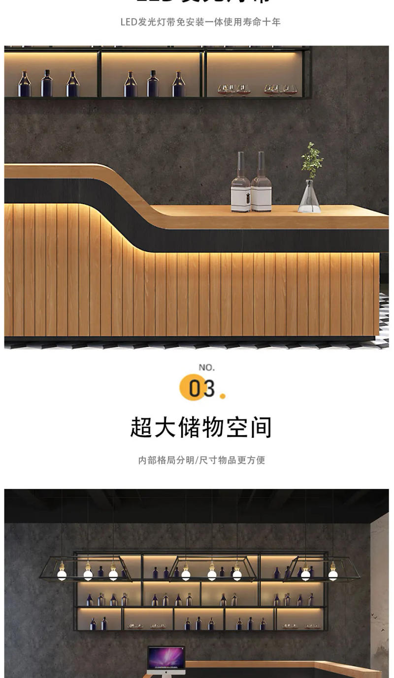 Description Picture 5 of itemFront Conference Reception Desks Luxury Office Lectern Nail Beauty Reception Desks Commercial Ricezione Scrivania Furniture