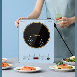 Induction Cooker 220V Household High-firepower Hot Pot Battery Stove Electromagnetic Cooker High-power Cooking Hot Pot 그리들