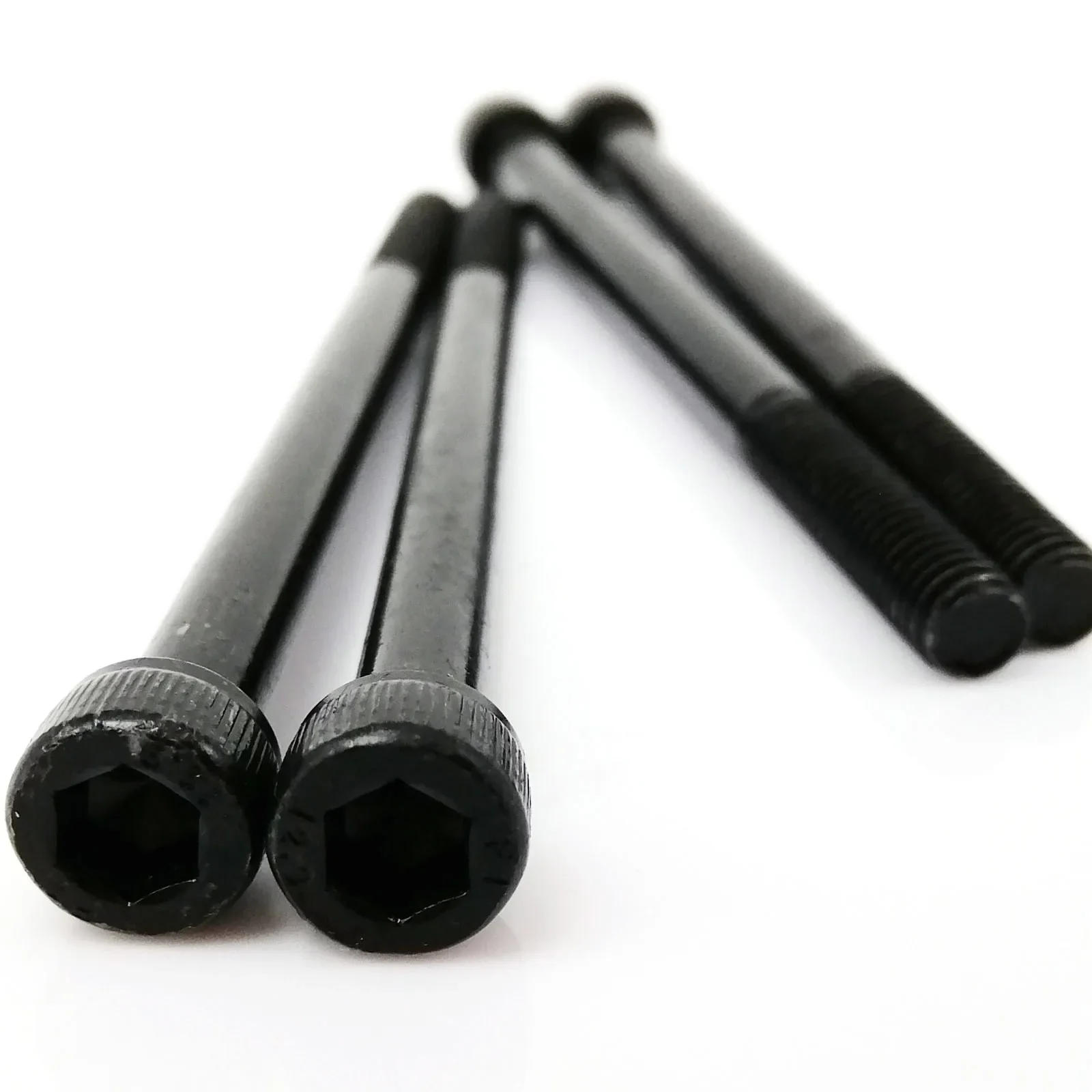 Description Picture 6 of item10pcs M3 M4 M5 M6 M8 Black Grade 12.9 Steel Lengthened Long Allen Hexagon Hex Socket Cap Head Screw Bolt Half Thread L=30-100mm