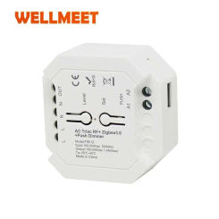 Dimmer Controller Triac-LED Tuya Wi-Fi Zigbee 3.0 RF Push Switch Control Remote Control 2.4G Alexa Google 154-308W, AC110V 240V