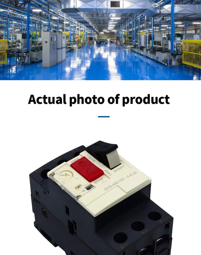 Description Picture 6 of itemMotor switch GV2ME series Protector Circuit Breaker Push Button 3P Thermal Magnetic Type Motor breaker MPCB
