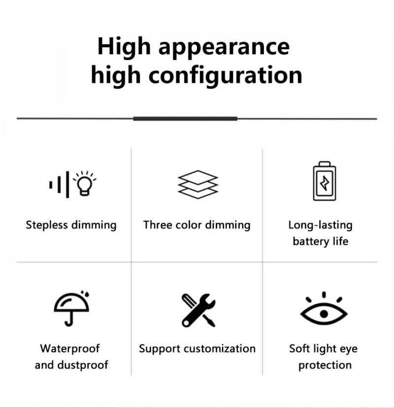 Description Picture 3 of itemRetro LED Table Lamp Touch Sensor 3 Colors Desk Lamp Rechargeable Dining Table Night Light Bar Coffee Desktop Bedroom Decoration