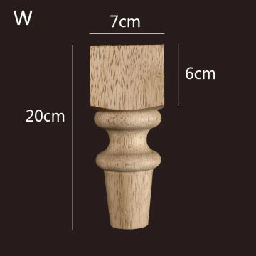 8-25cm High Quality Wooden Furniture Legs for Cabinets Sofas Unfinished Bun Feet for Ottoman TV Stand Loveseat Dresser Foot