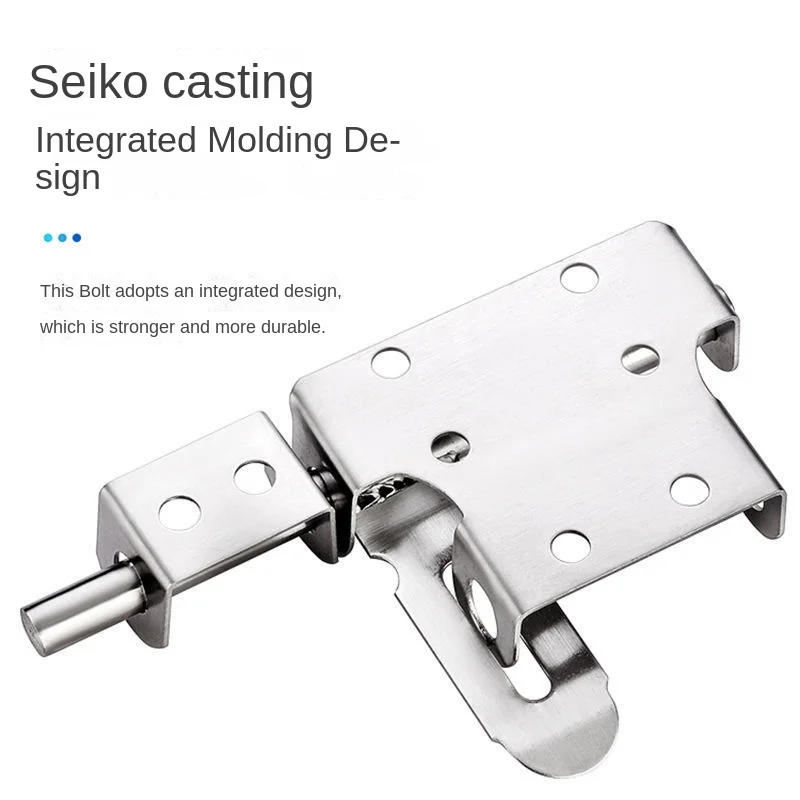 Description Picture 6 of item1pcs Right Latches Security Door Latches and Heavy-duty Door Latches with Locks Security Door Latches Stainless Steel Left