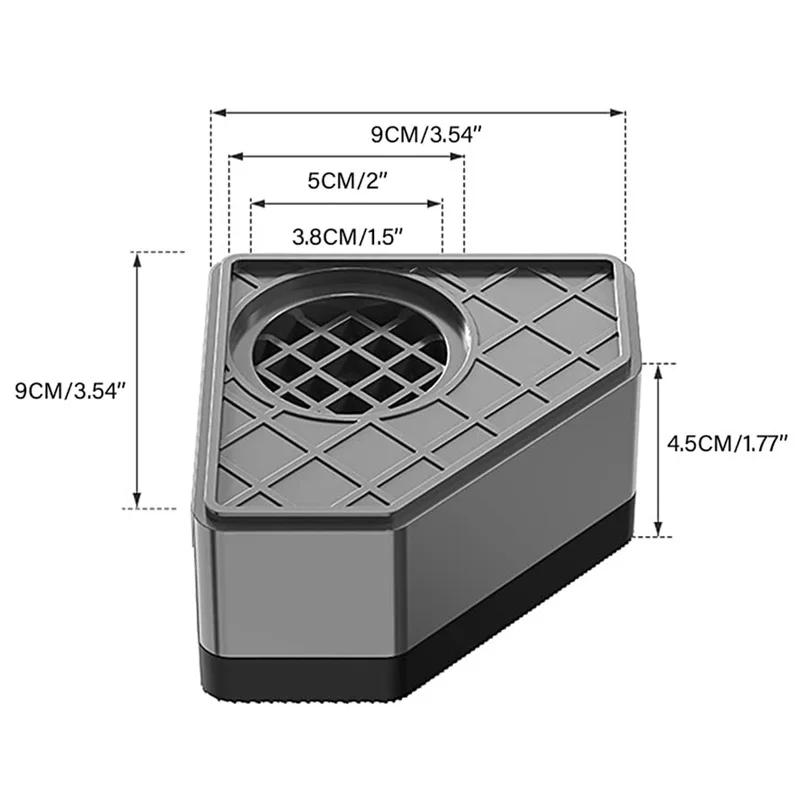 Description Picture 3 of itemGray Strengthen Washing Machine Anti Vibration Pad Rubber Feet Legs Mat Silent Washer Dryer Furniture Support Dampers Stand 4Pcs