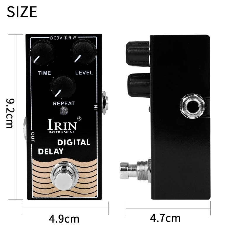 Description Picture 3 of itemIRIN RF-08 Electric Guitar Pedal Digital Delay Effect Pedal True Bypass Mini Single Guitar Pedal Guitar Accessories & Parts