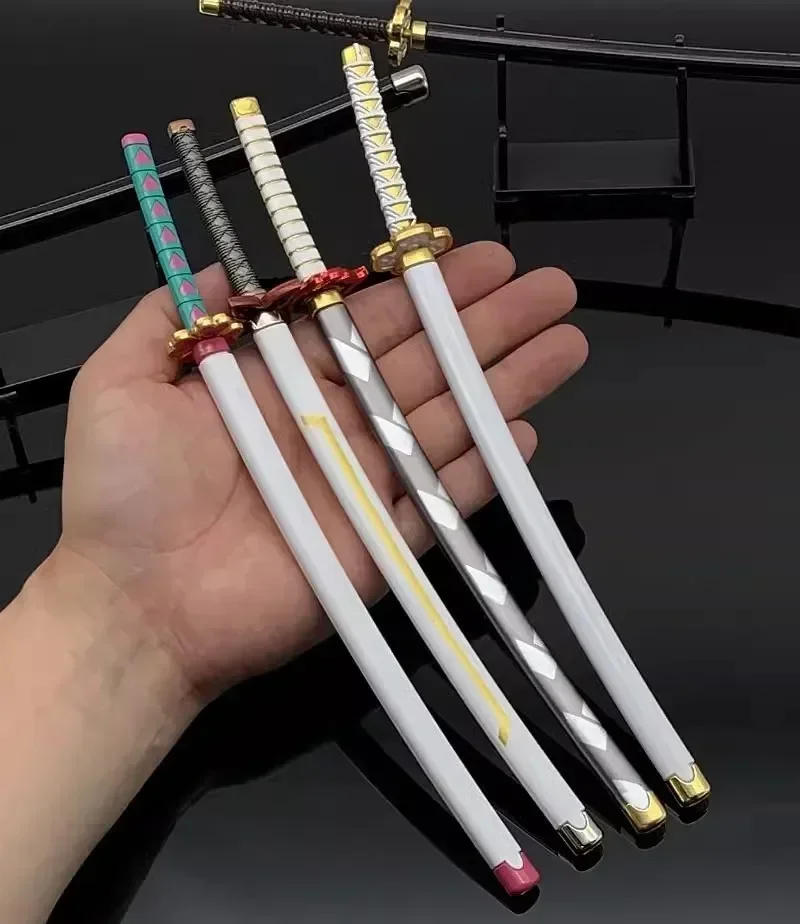 Description Picture 4 of itemDemon Slayer Swords 25cm Katana Tanjirou Anime Samurai Weapon Sword Metal Ghost Killer Cosplay Props Anime Peripheral Home Decor