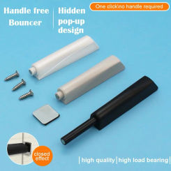 No Handle Cabinet Door Rebounder Bouncing Clothes Cabinet Invisible Device Magnetic Closet Pressing Spring Press Door Q8P1