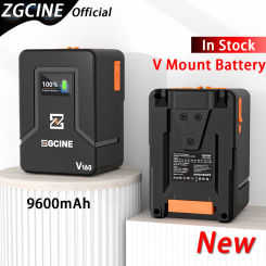 ZGCINE ZG-V160 New 9600mAh V Mount Battery Power Bank 14.8V V Lock V Shape Li-ion Battery PD Fast Charging For camera DSLR