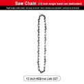 1pc 12/14/16 Inch Metal Chainsaw Chain 3/8 Pitch Saw Chain 45/52/56 Drive Electric Saw Accessory Replacement Chainsaw Saw Chain