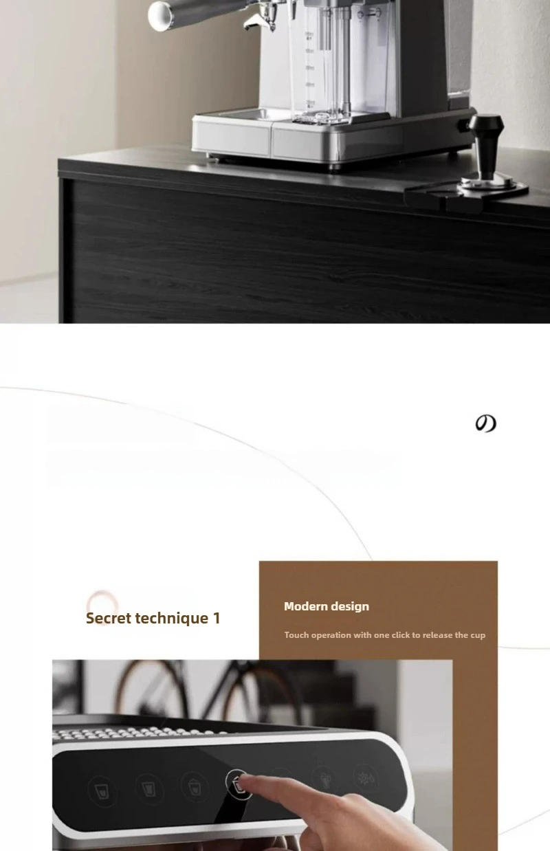 Description Picture 5 of itemHome Espresso Coffee Machine Semi-automatic Milk Frothing Espresso Machine 20Bar High Pressure Extraction Coffee Machine