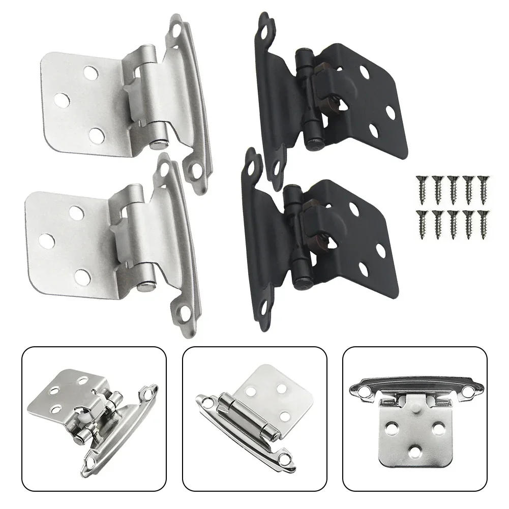 Description Picture 2 of item2pcs Kitchen Spring Hinges Hydraulic Buffer Self Closing Hinge For Furniture Cabinet Overlay Self Closing Mount Cupboard Door