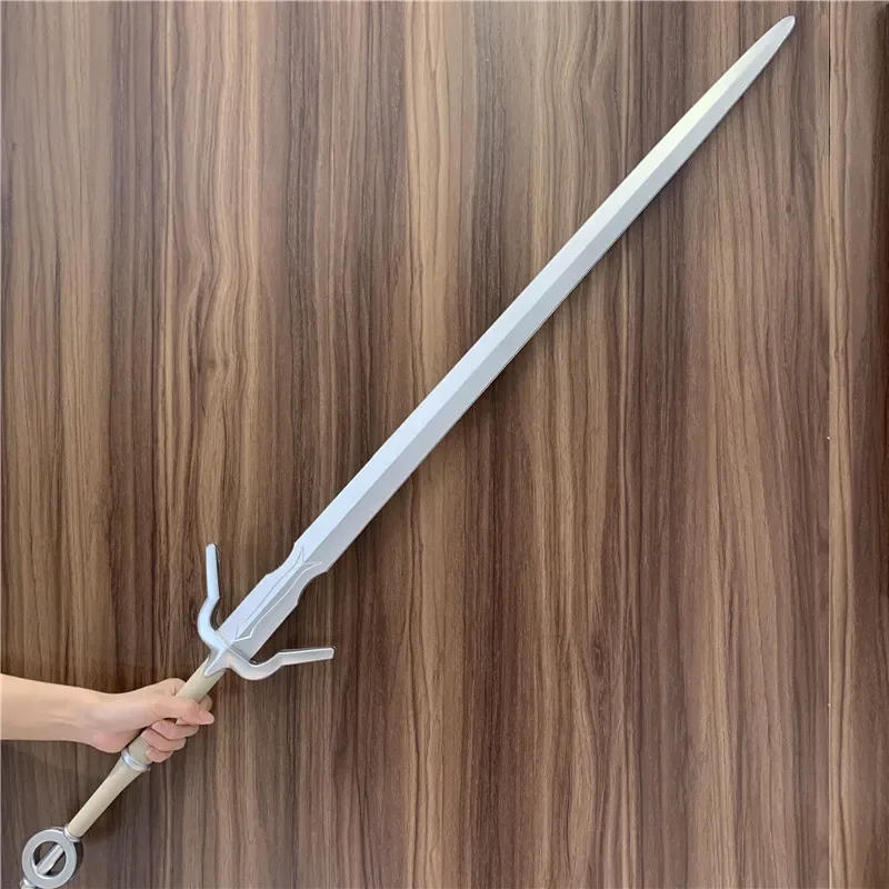 Description Picture 2 of itemWild Hunt Cosplay Prop Sword 1:1 Jewel Weapon Role Play Gift Safety PU Double Dragon Wizard Sword Big White Wolf Sword
