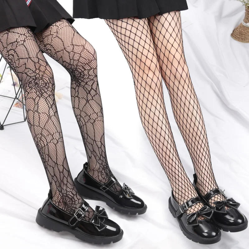 Description Picture 2 of itemSexy Fishnet Stockings Black Lolita Body High Socks Kawaii Long Fish Net Pantyhose Mesh Tights Lingerie Skin JK Waist Hosiery