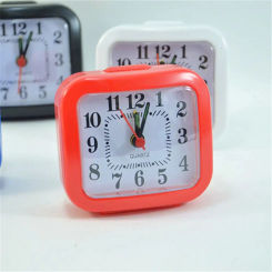 Battery Alarm Clock Small Alarm Clock With Night Light Simple bedside Creative Clock For Children Personalized Bedroom Clock